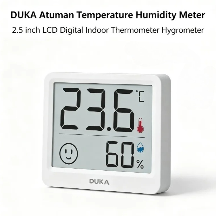 Digital Hygrometer Probe - DUKA Atuman 2.5-calowy LCD Elektroniczny Cyfrowy