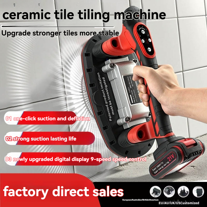 Ceramic Tile Floor - Akumulatorowa maszyna do poziomowania płytek 21V,