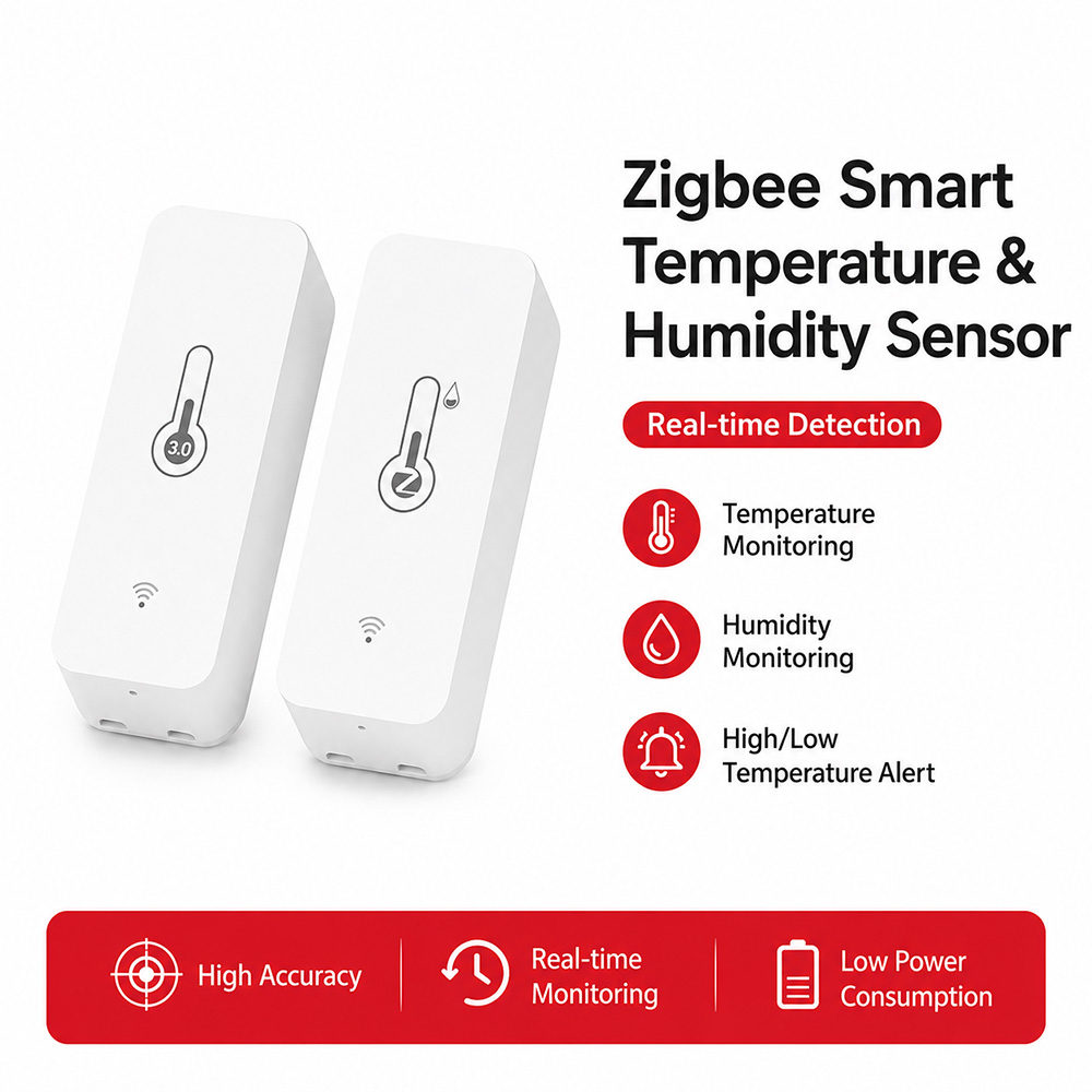 Digital Hygrometer Probe - Czujnik temperatury i wilgotności Zigbee, inteligentny