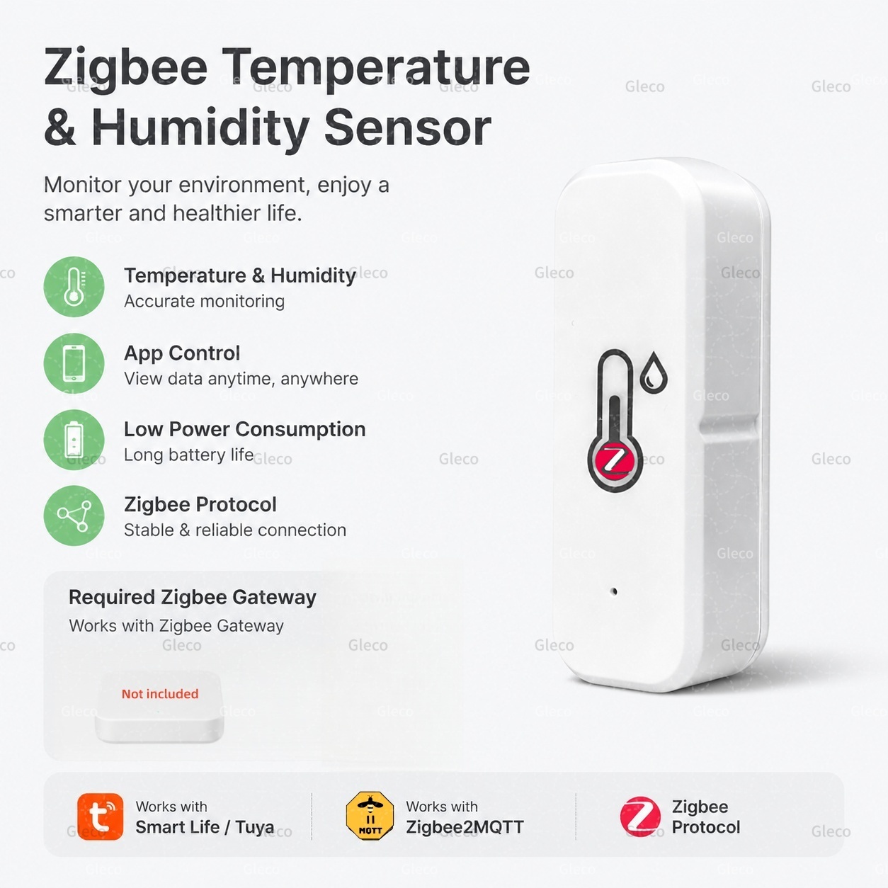 Digital Hygrometer Probe - Czujnik temperatury i wilgotności Tuya Zigbee