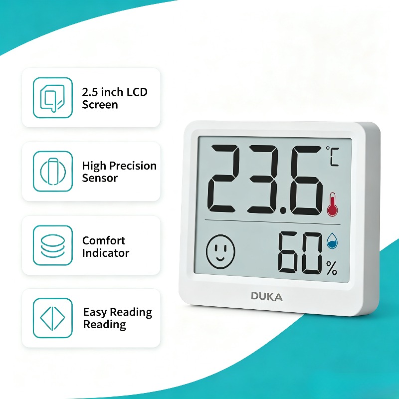 DUKA Atuman 2.5-calowy LCD Ele – Digital Hygrometer Probe recenzja i cena