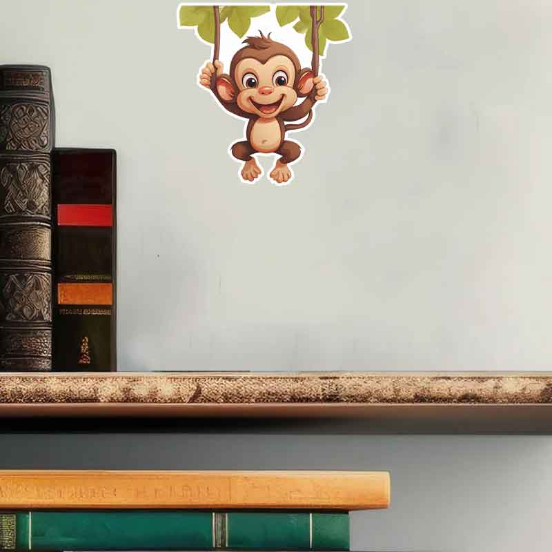 Urocza Mała Małpka - Dekoracja – Pvc Panel Background recenzja i cena